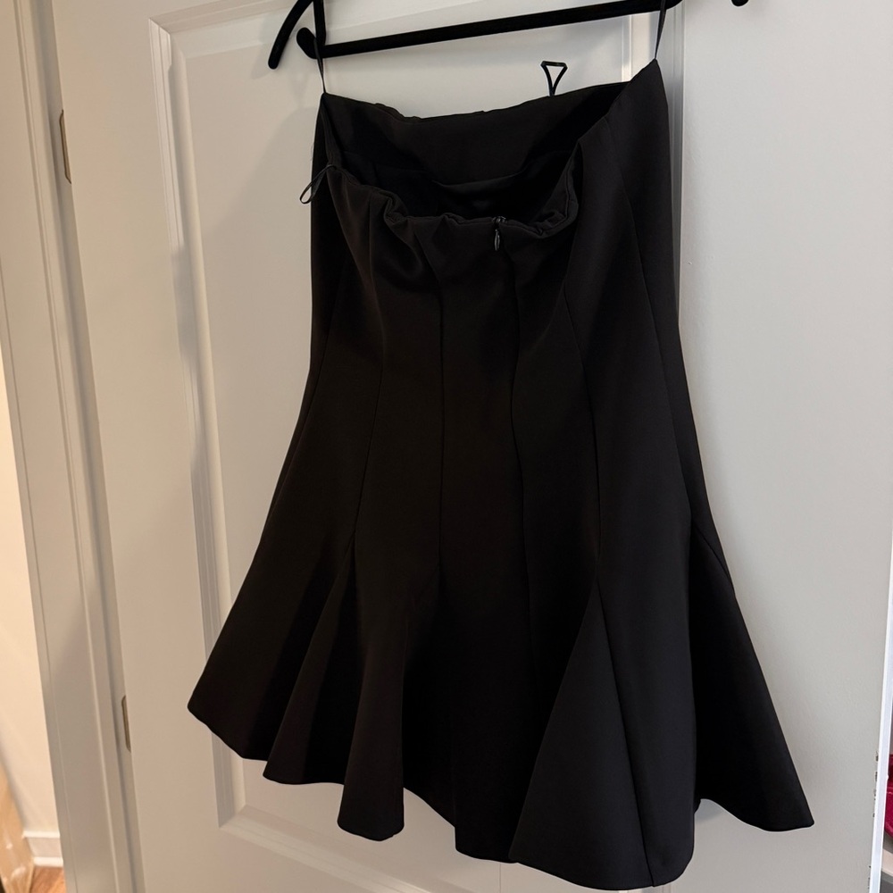 Zara Black Flared Mini Skirt